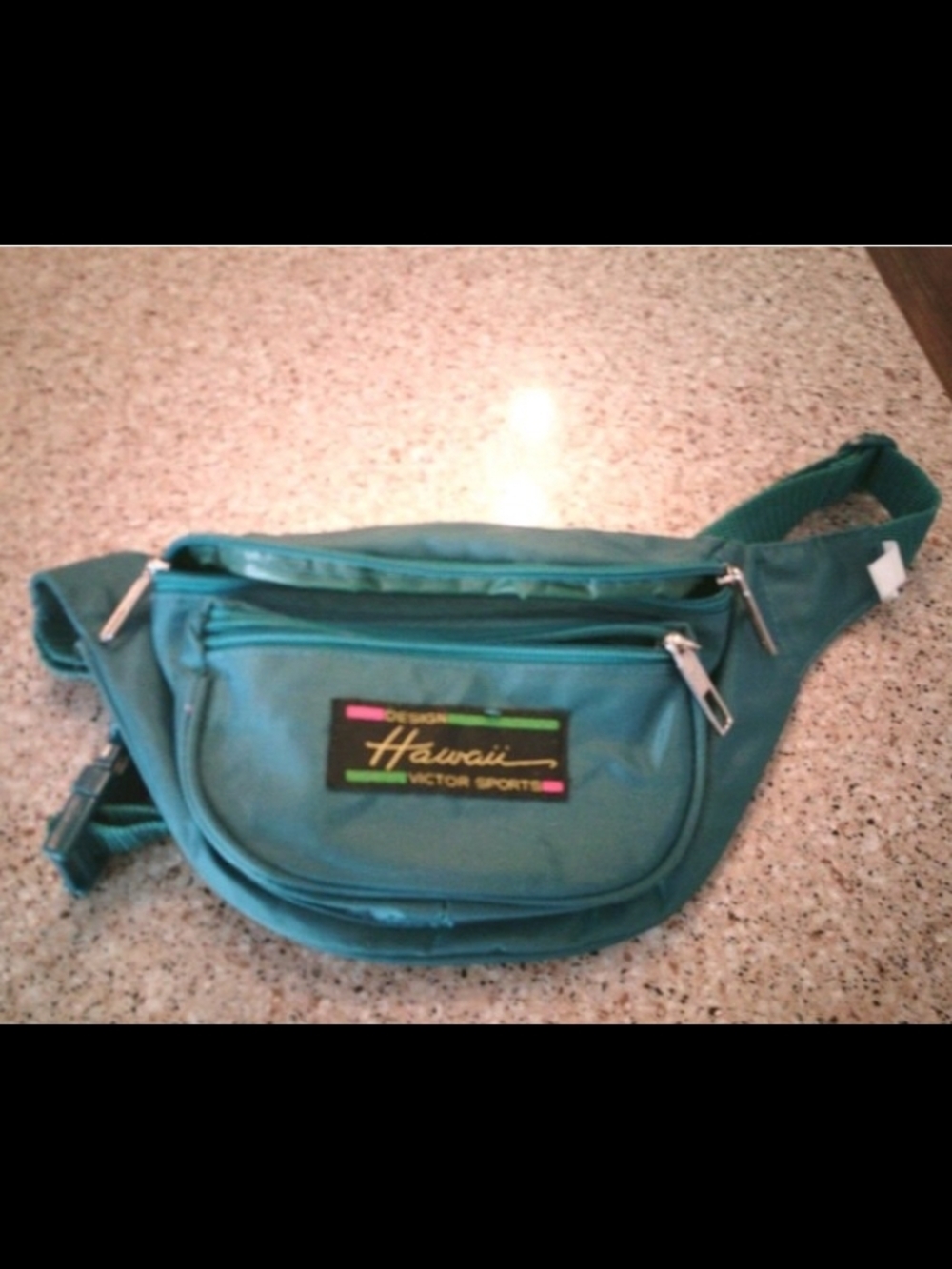 Hawaii Victor Sports Teal Waist Bag